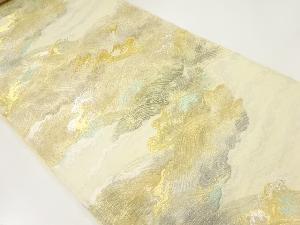 アンティーク　荒波模様織出し袋帯（材料）